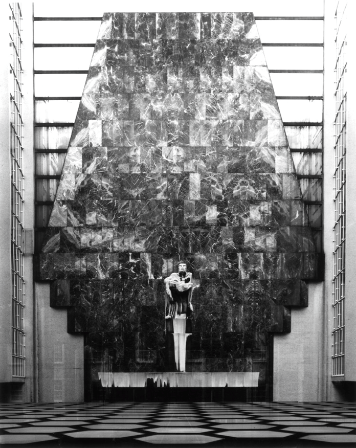 Black & White Photo of Congress Centre War Memorial